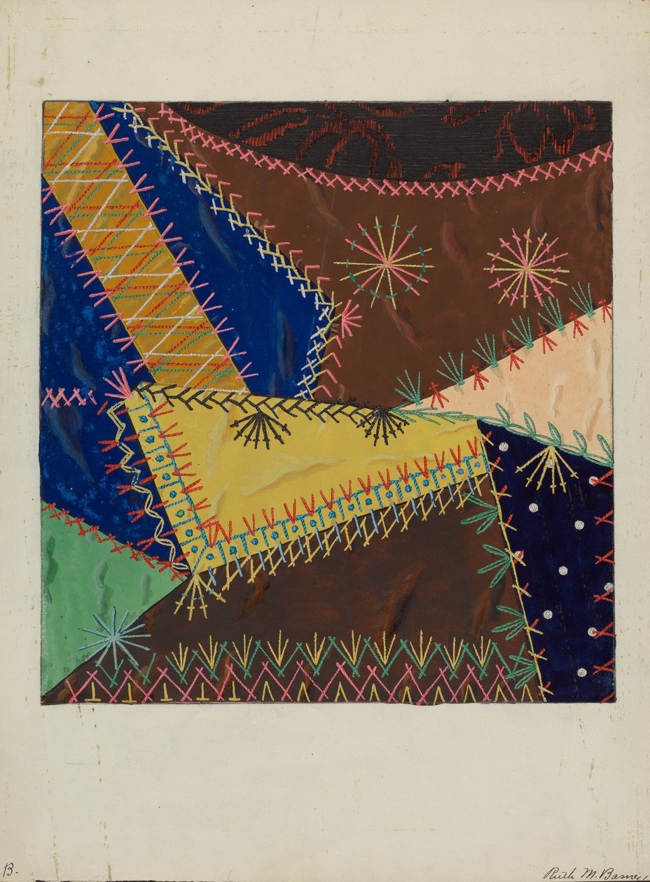 Verrückte Steppdecke von Ruth M Barnes