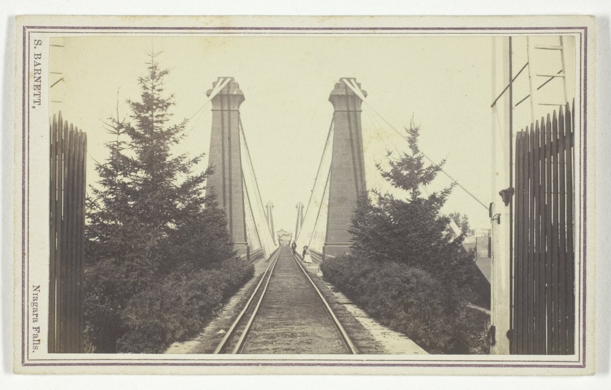 Eisenbahn-Hängebrücke, Niagarafälle von S. Barnett
