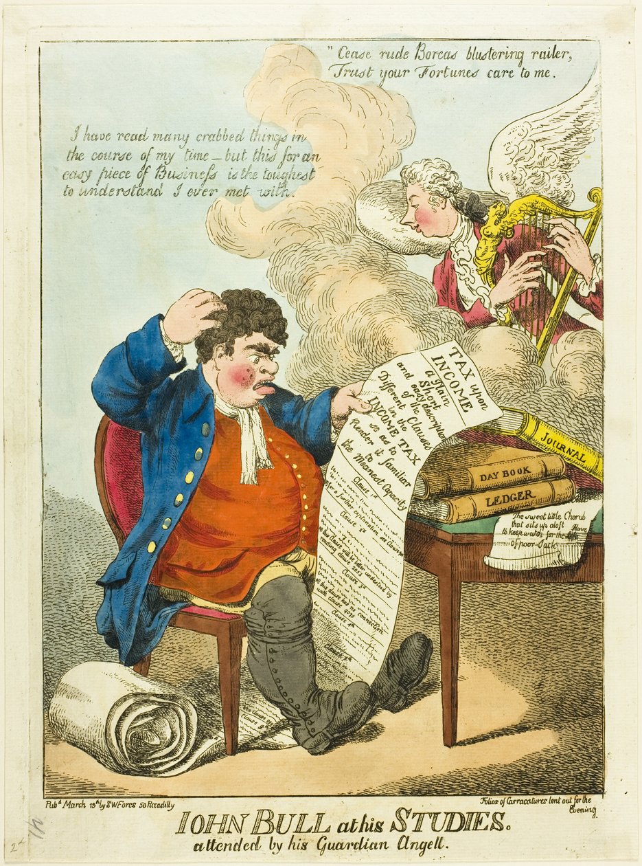 John Bull bei seinen Studien von S. W. Fores