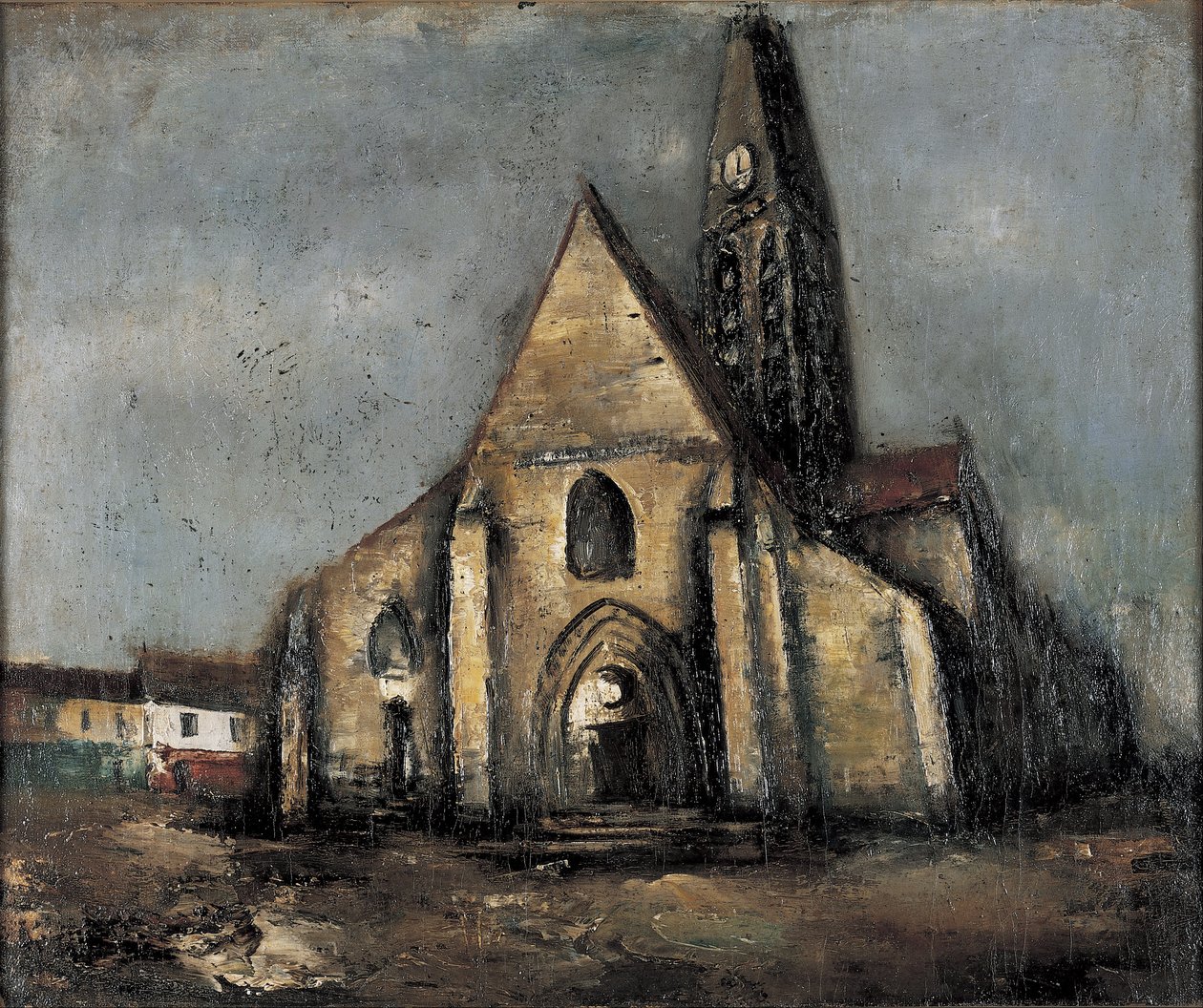 Kirche, Gasse in Paris von Saeki Yuzo