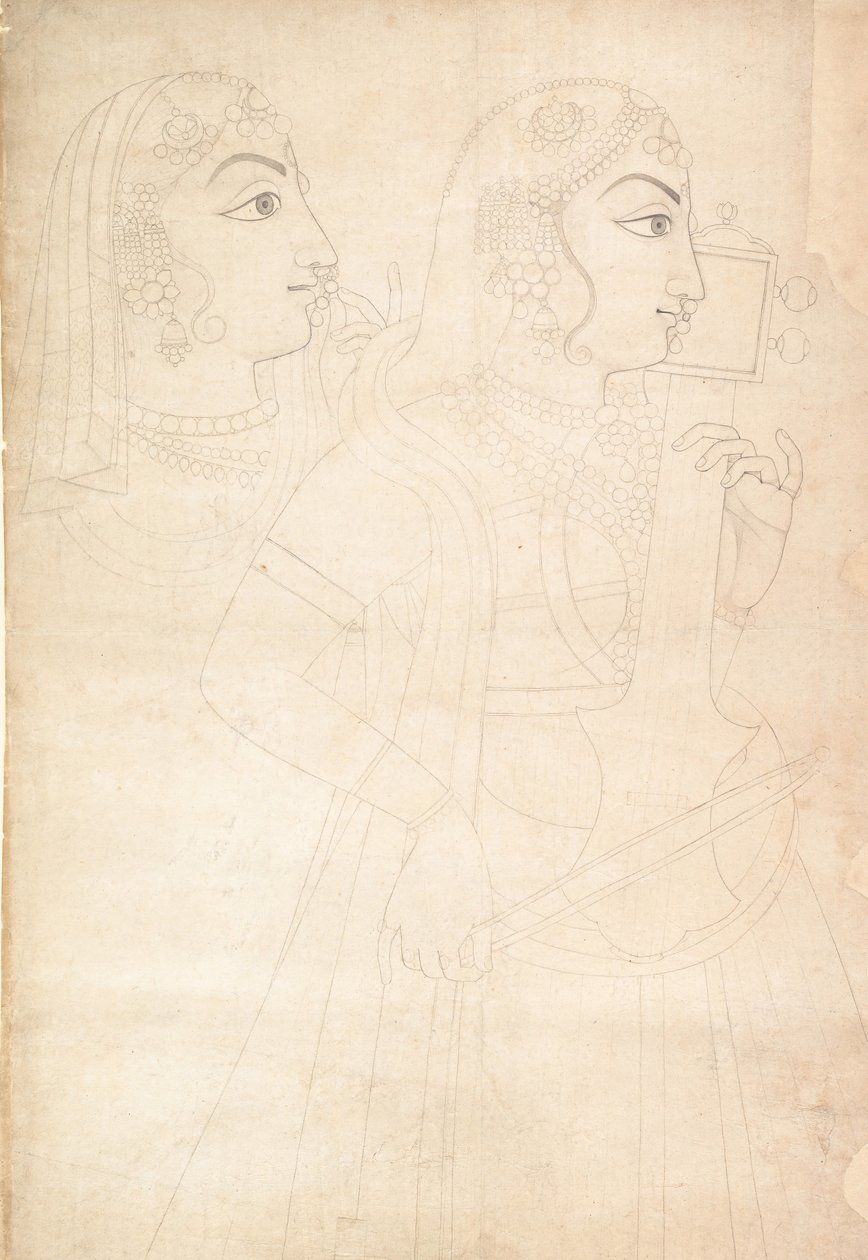 Sänger und Sarinda-Spieler von Sahib Ram