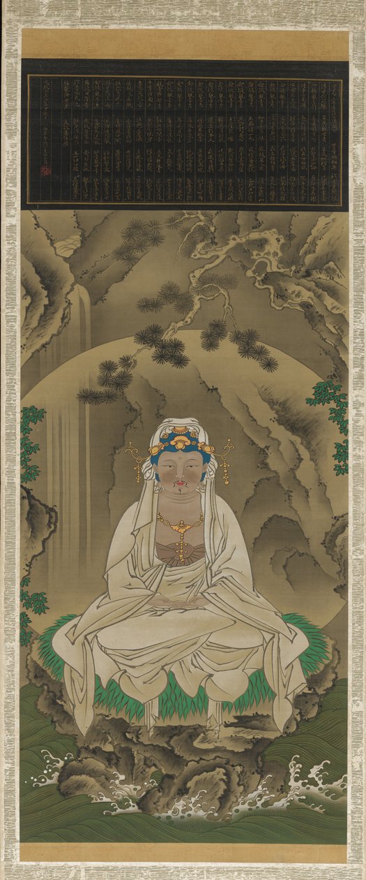 Weißgekleidete Kannon, 1823 von Sakai Hoitsu