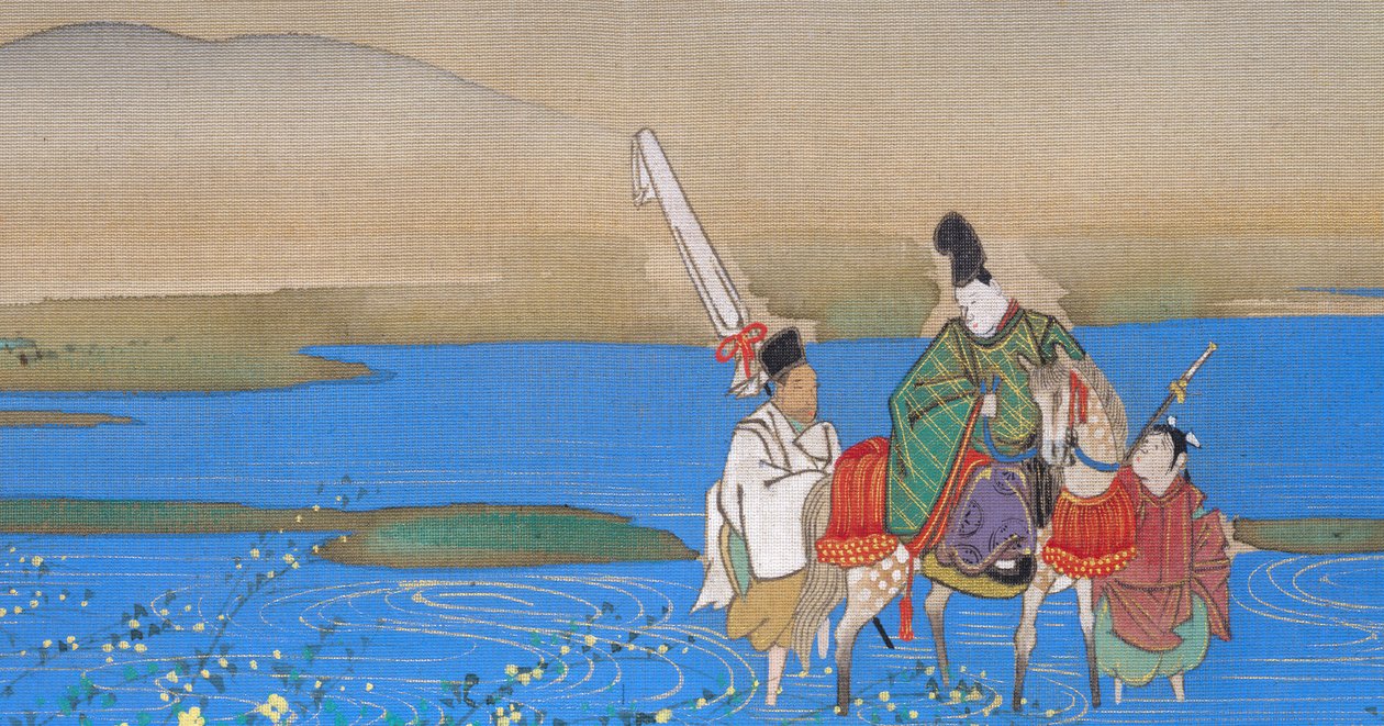 Sechs Juwelenflüsse Mu-Tamagawa, ca. 1839 von Sakai Oho