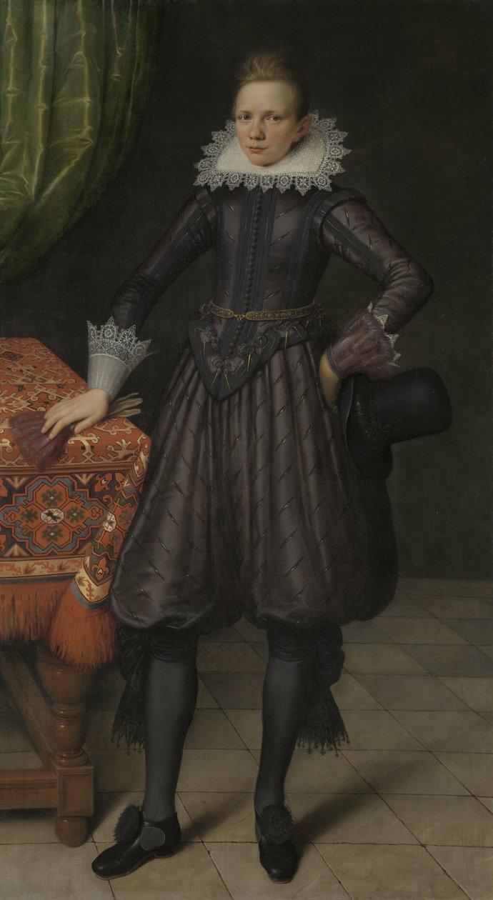 Porträt eines jungen Mannes, wahrscheinlich Peter Courten (1599–1624) von Salomon Mesdach