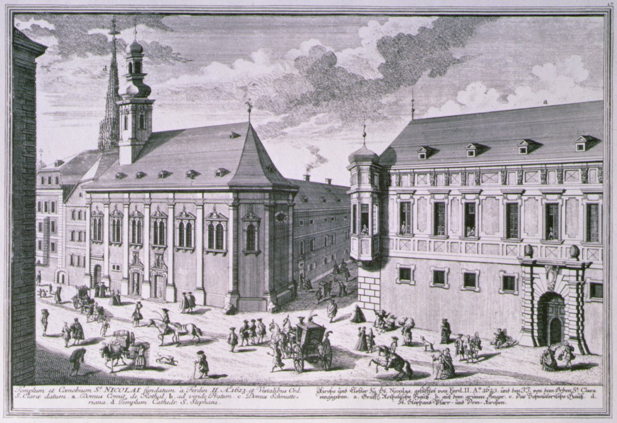 Ansicht der St. Nikolaus Kirche, Wien von Salomon after Kleiner