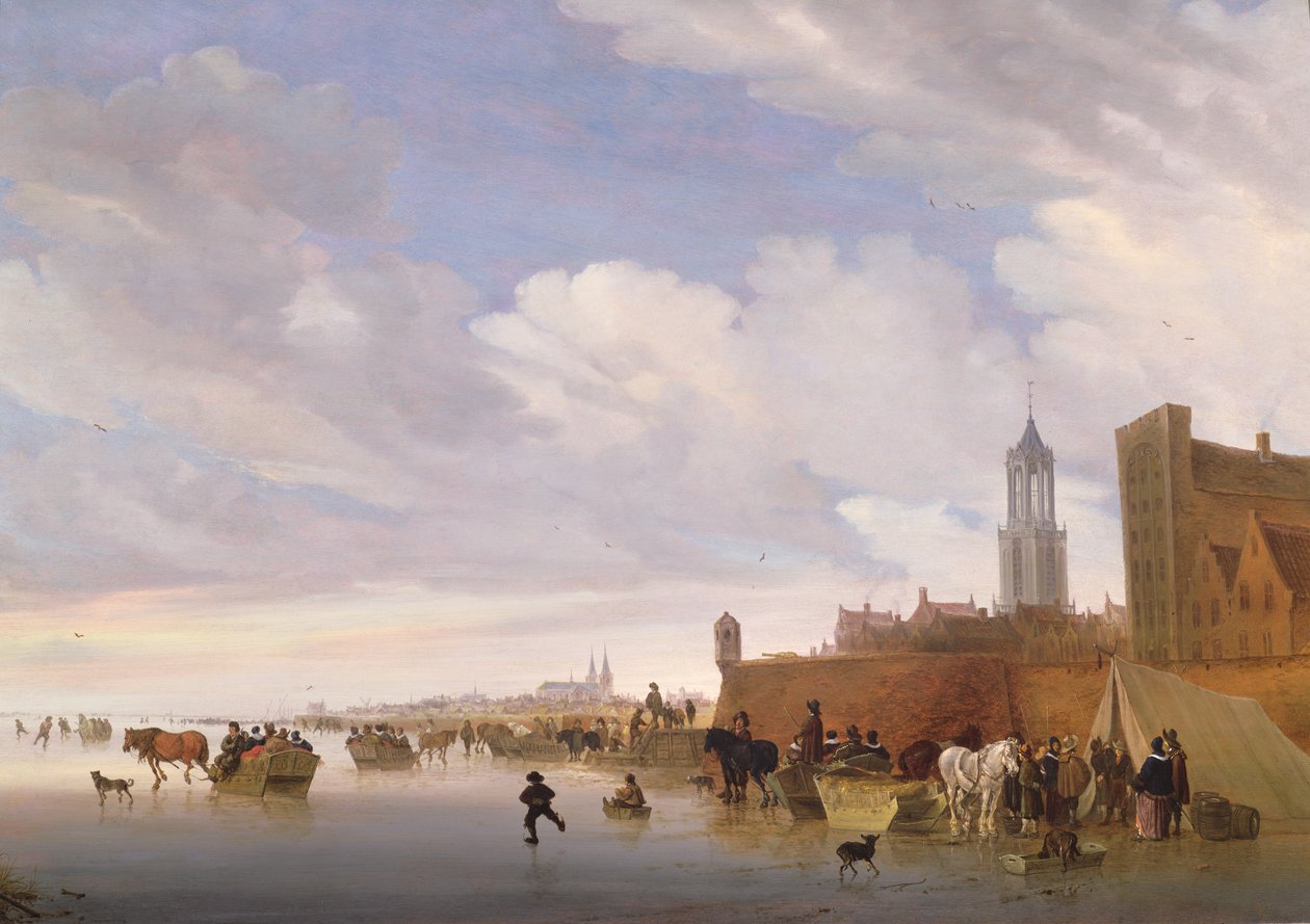 Winterszene bei Utrecht, 1658 von Salomon van Ruisdael or Ruysdael