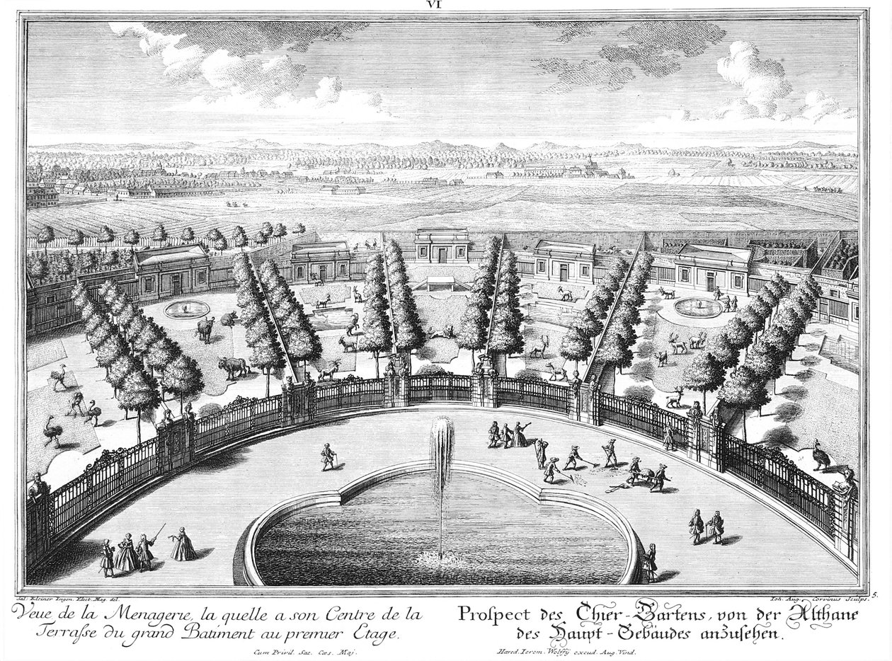 Ansicht des Tiergartens von Salomon Kleiner