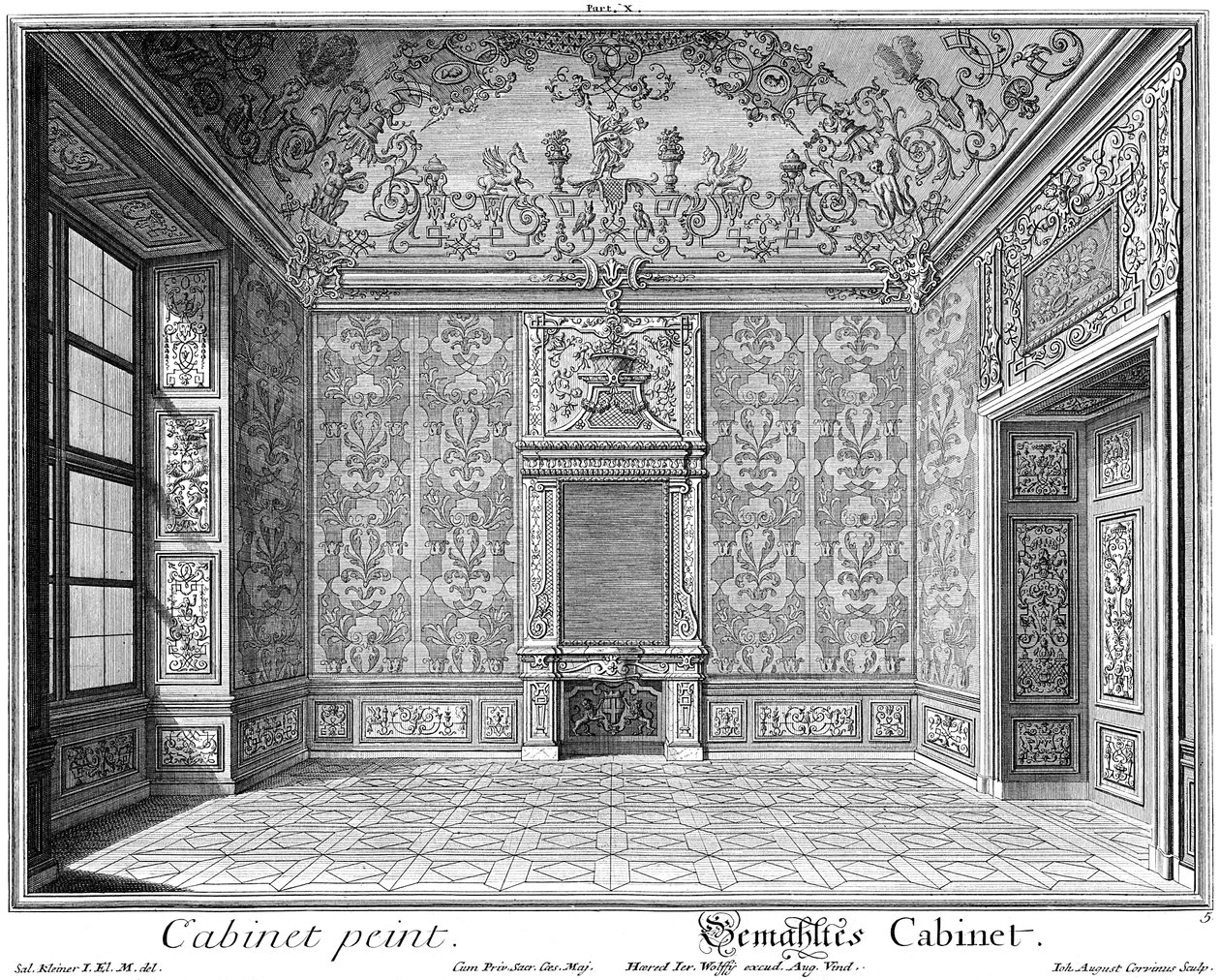 Gemaltes Kabinett von Salomon Kleiner
