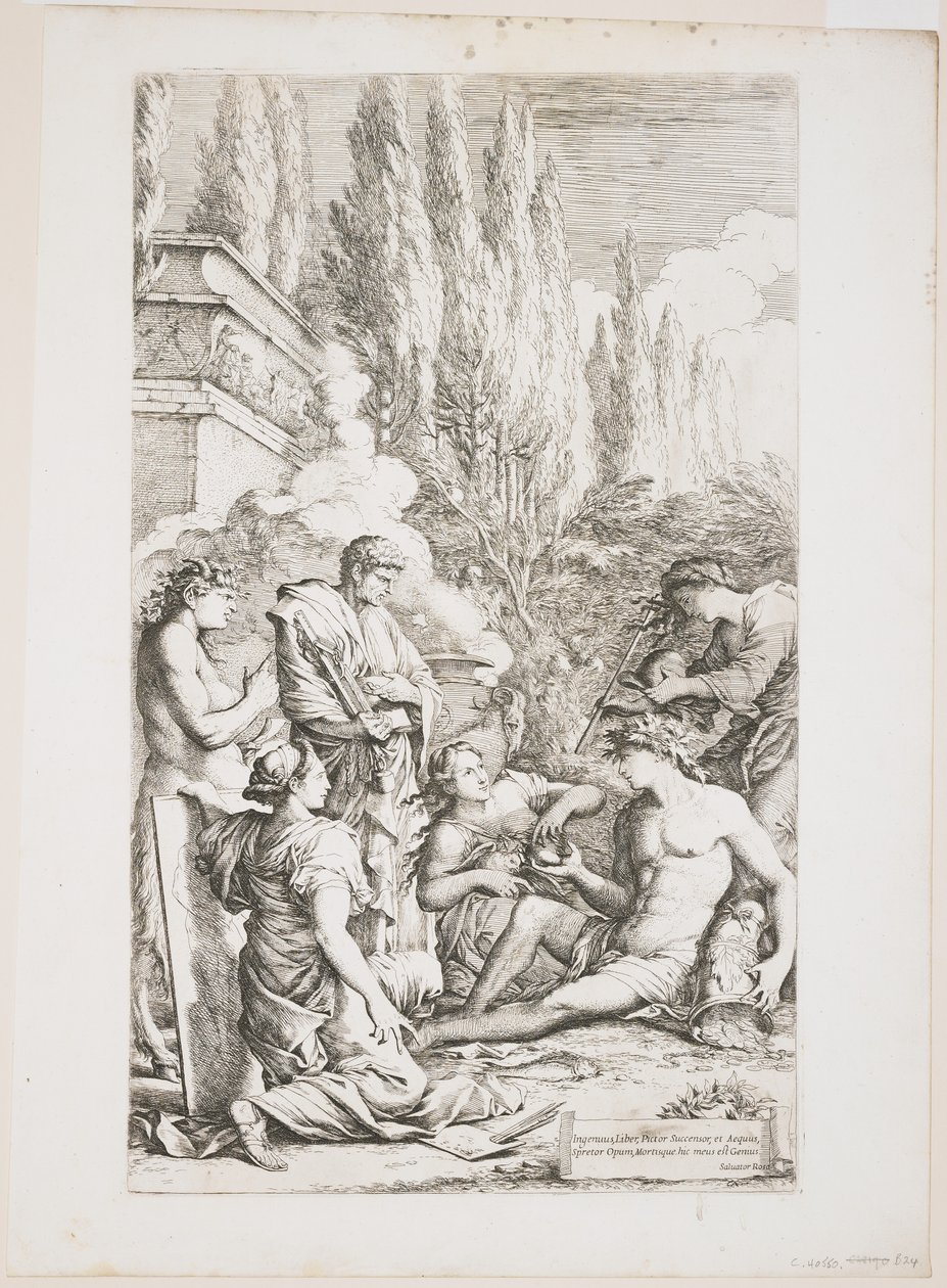 Der Genius von Salvator Rosa, ca. 1662 von Salvator Rosa