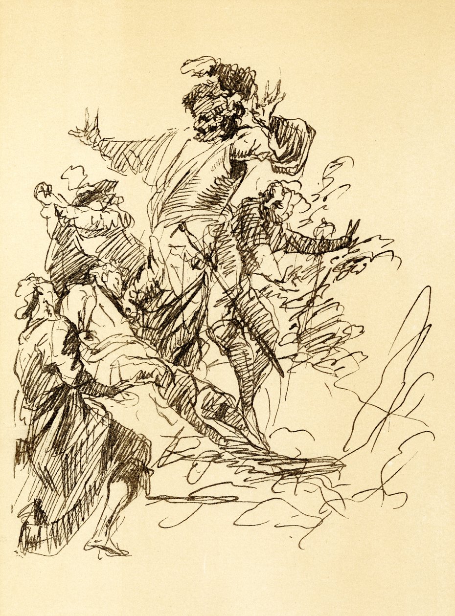 Kompositionsstudie von Salvator Rosa