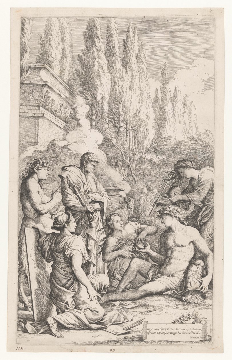 Der Genius von Salvator Rosa von Salvator Rosa