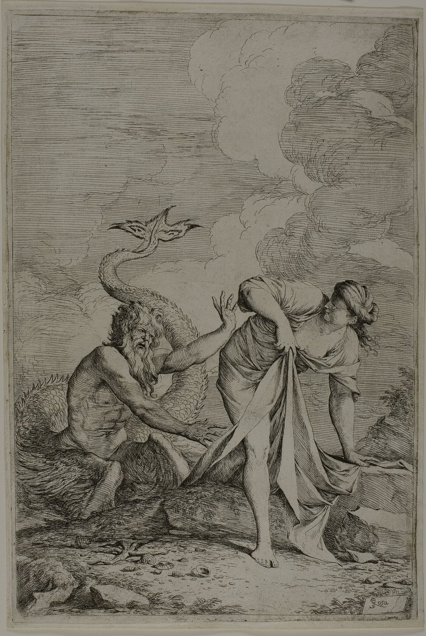 Glaucus und Scylla von Salvator Rosa