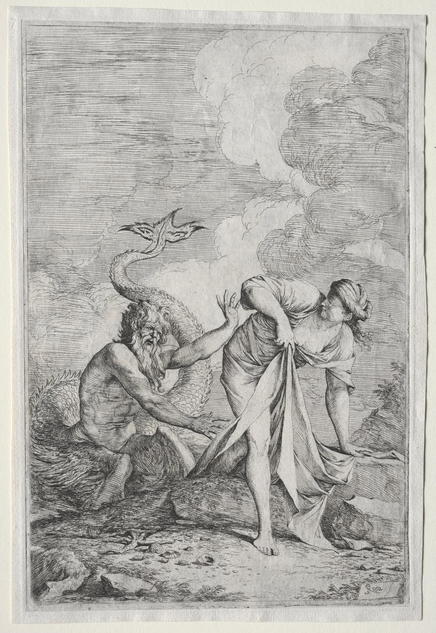 Glaucus und Scylla von Salvator Rosa