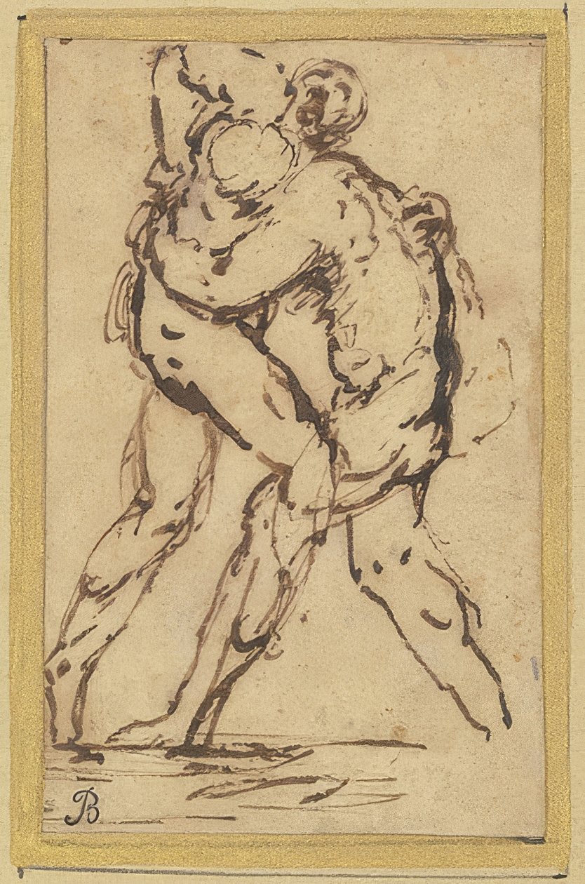 Ringkämpfer von Salvator Rosa