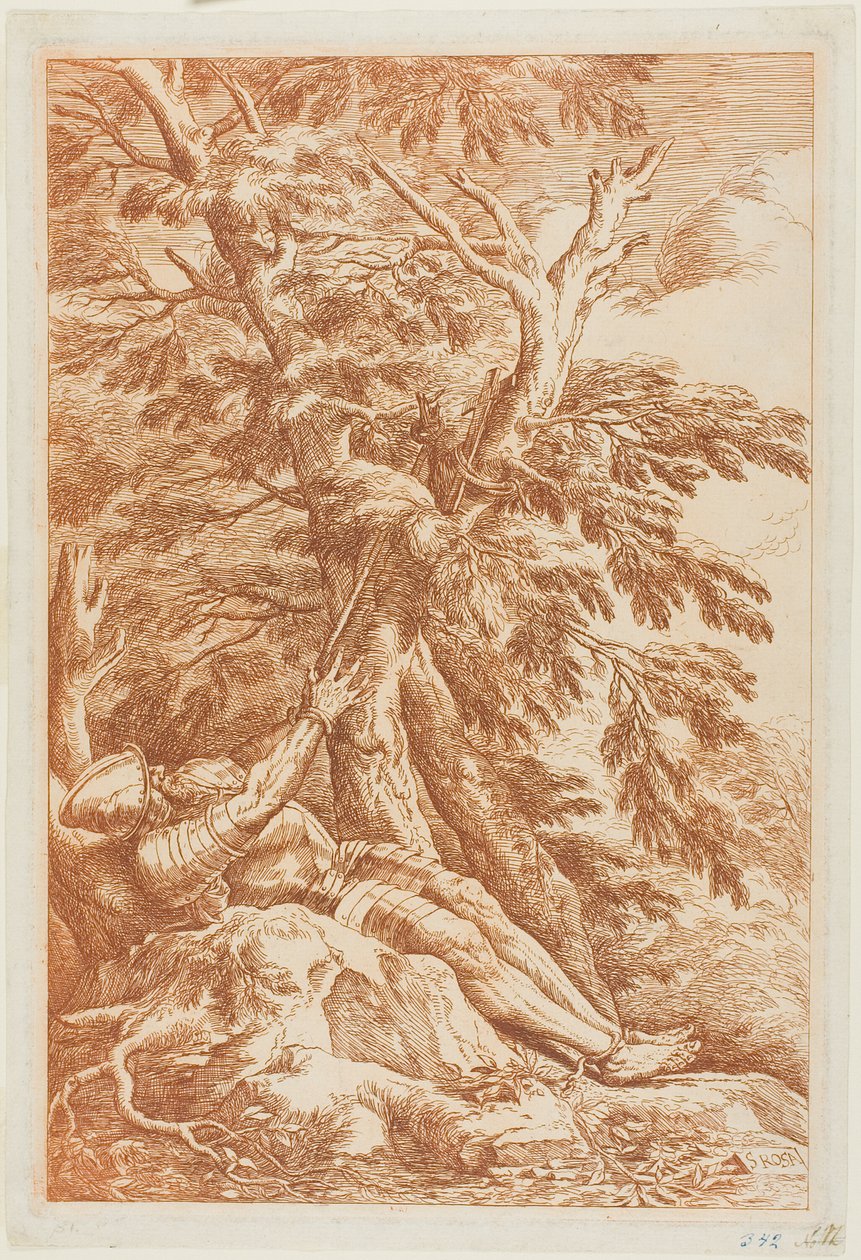 Heiliger Wilhelm von Maleval von Salvator Rosa