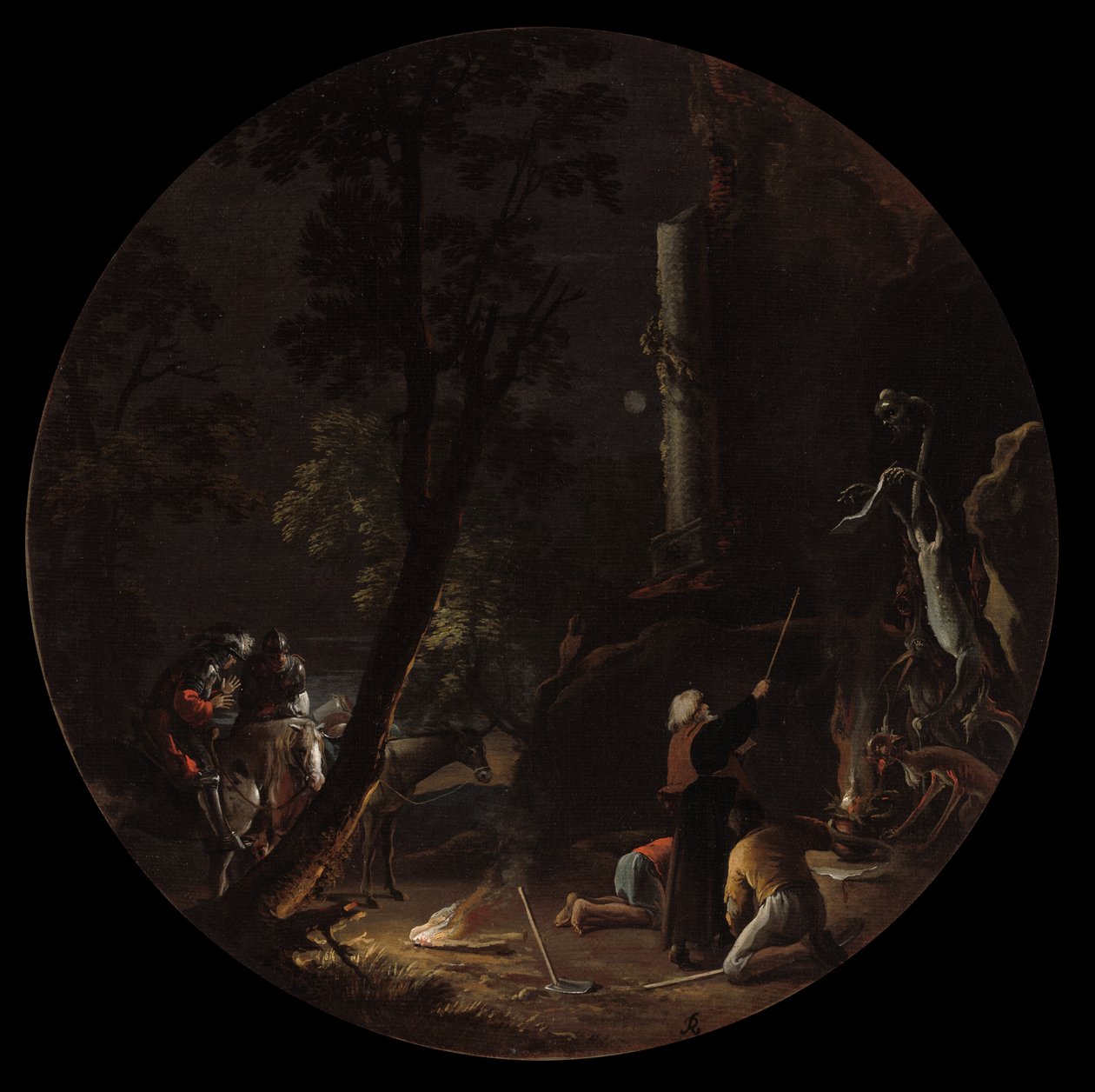 Szenen der Hexerei: Nacht von Salvator Rosa