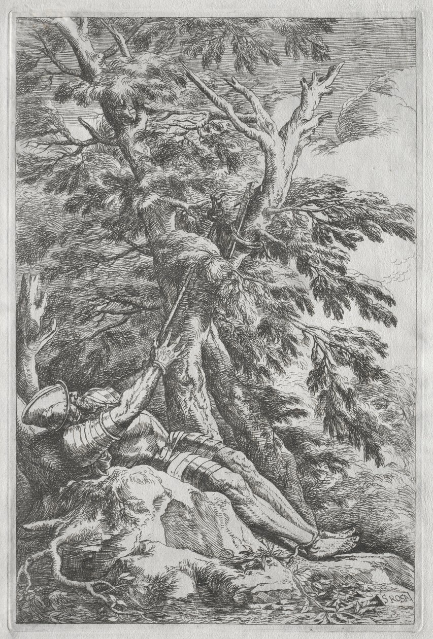 St. Wilhelm der Einsiedler von Salvator Rosa