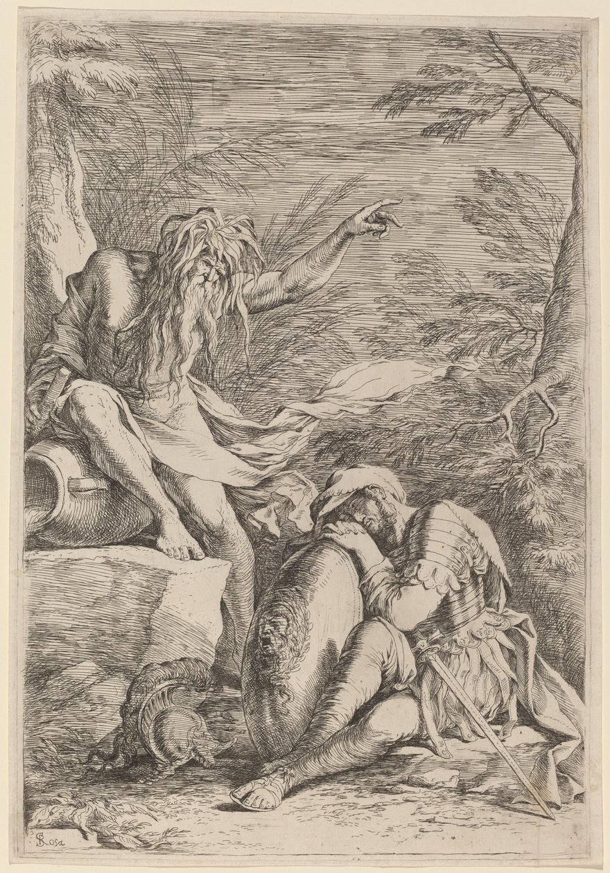 Der Traum des Äneas von Salvator Rosa