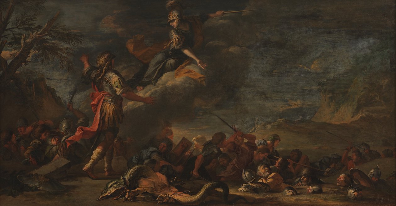 Die Gründung von Theben von Salvator Rosa