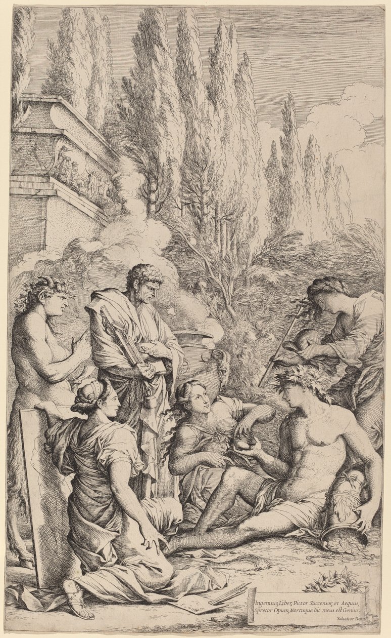 Der Genius von Salvator Rosa von Salvator Rosa
