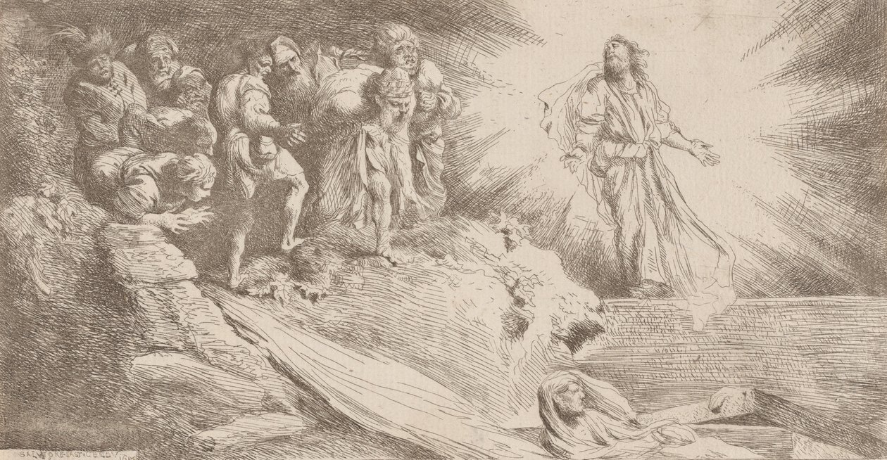 Auferstehung des Lazarus von Salvatore Castiglione