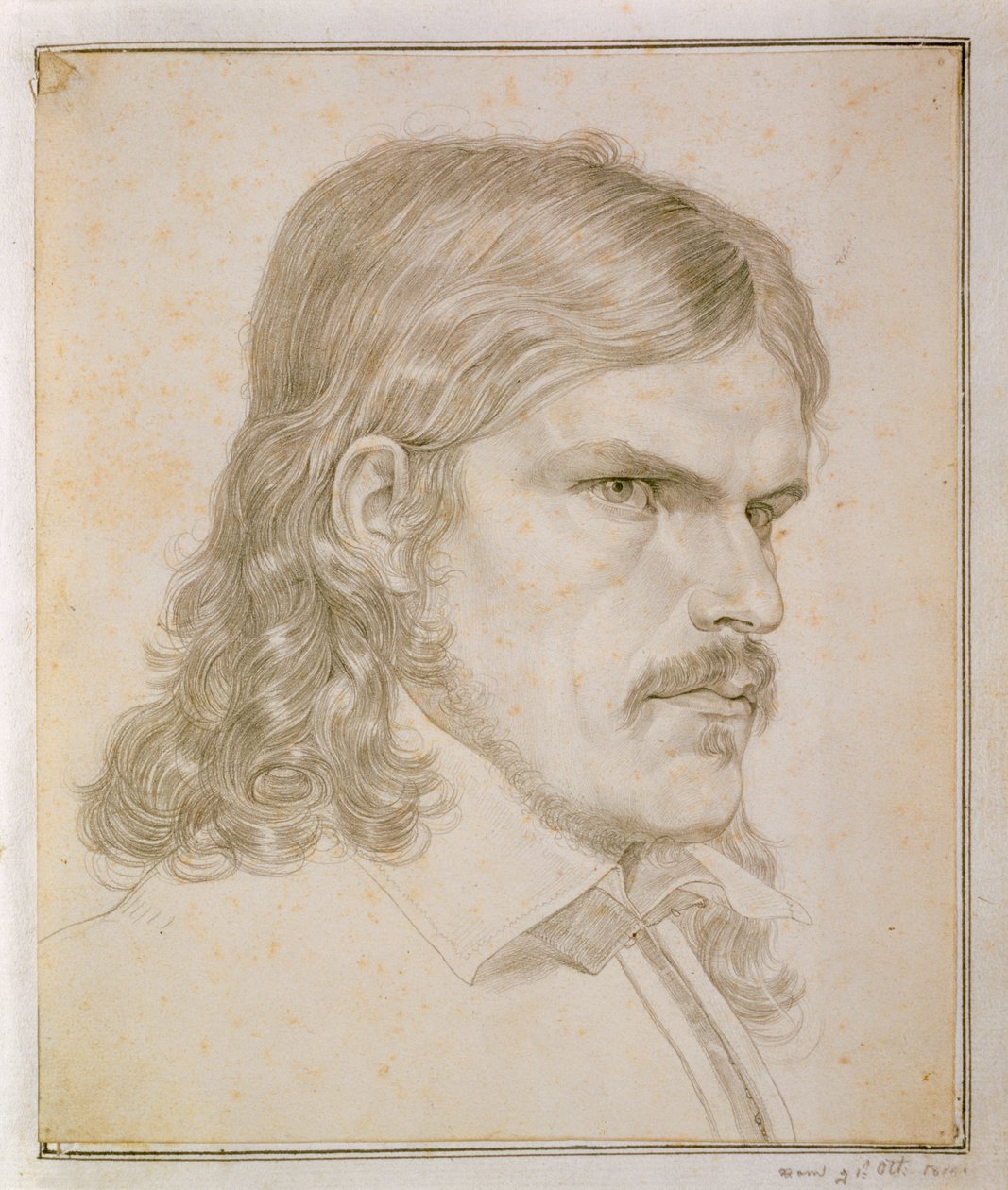 Porträt von Friedrich Rückert, 1816 von Samuel Amsler
