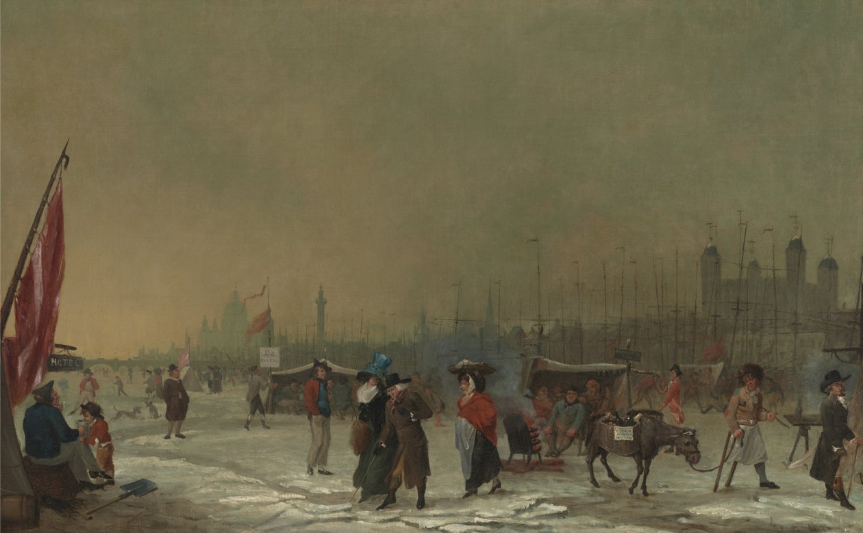 Frost auf der Themse von Samuel Collings