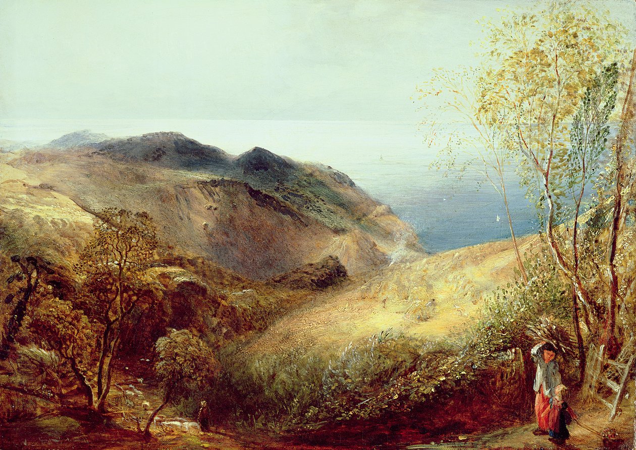 Auf Chalden Down, Dorset, ca. 1834-35 von Samuel Palmer