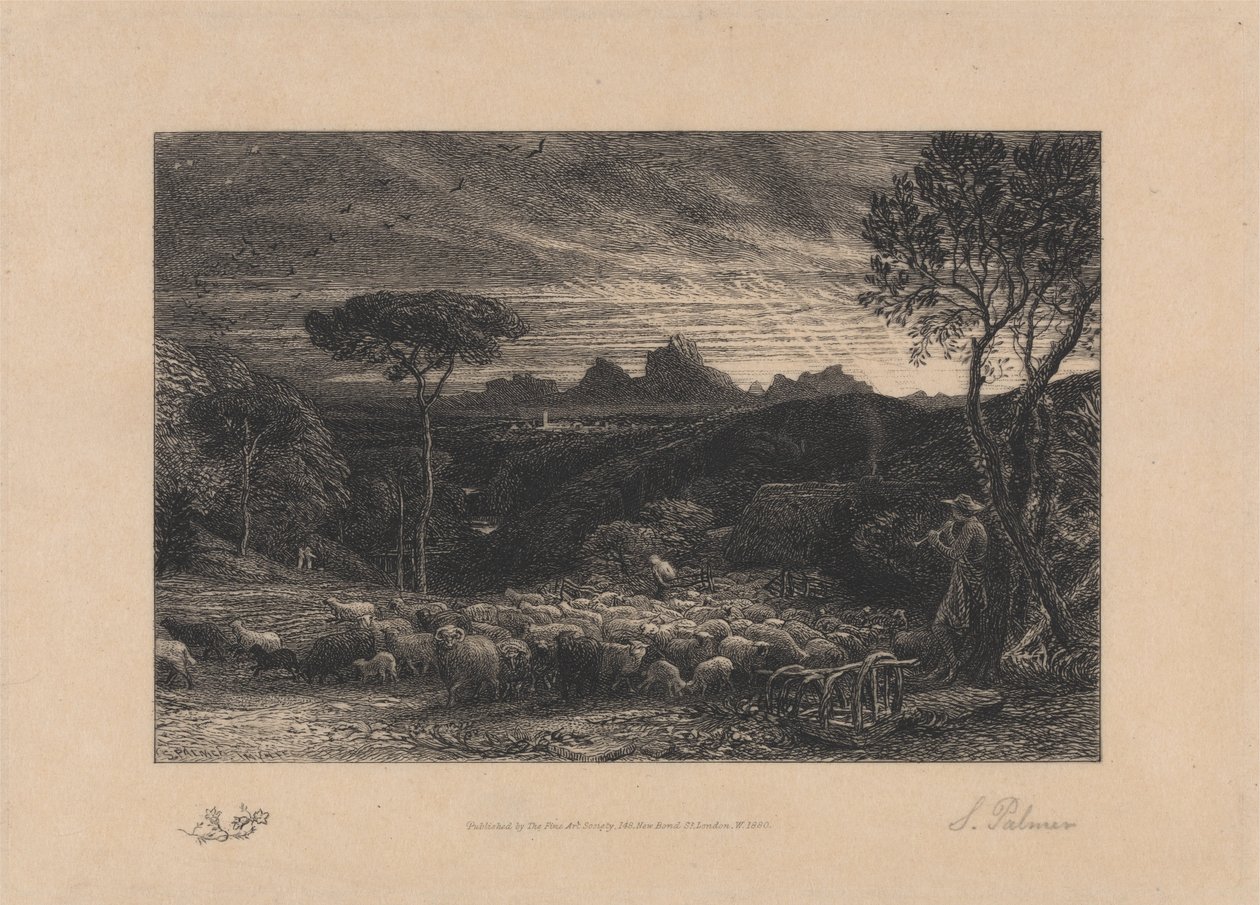 Das Gehege öffnen von Samuel Palmer