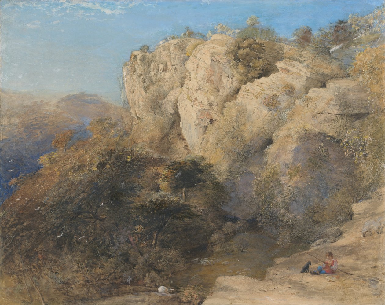 Felsige Landschaft in Wales von Samuel Palmer