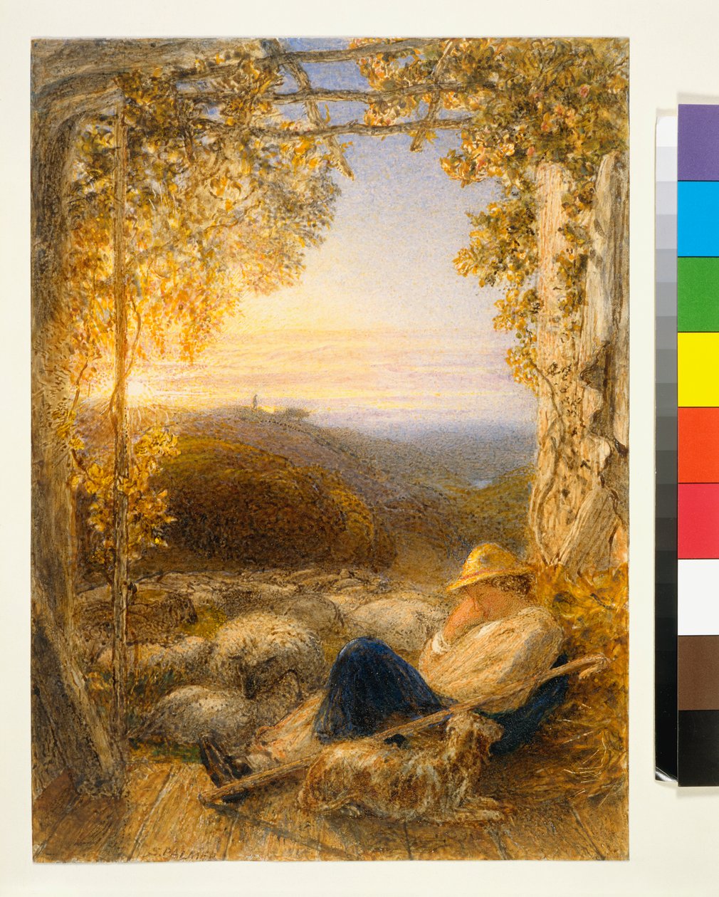 Schlafender Schäfer - Morgen, ca. 1857 von Samuel Palmer