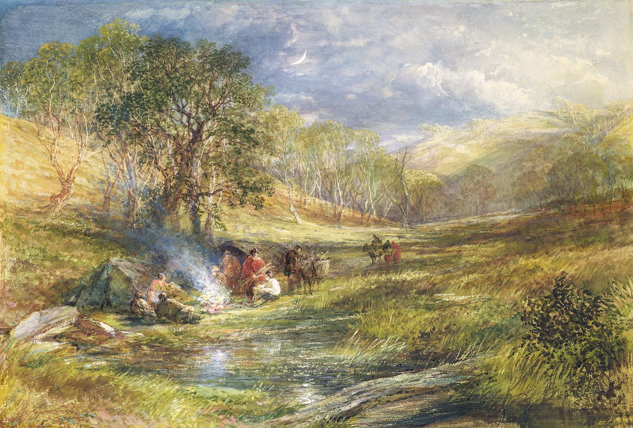 Das Zigeunertal - Mondlicht von Samuel Palmer