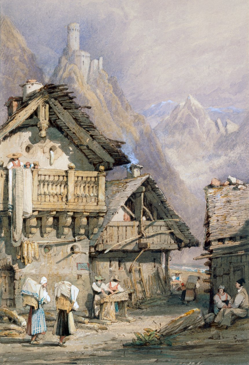 Ein alpines Dorf von Samuel Prout