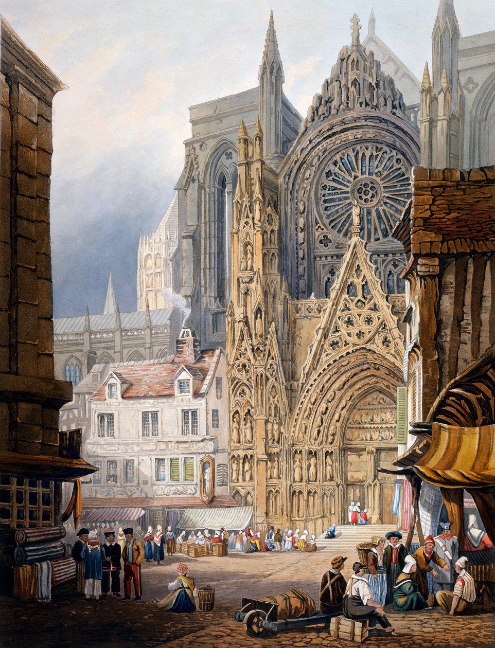 Kathedrale von Rouen von Samuel Prout