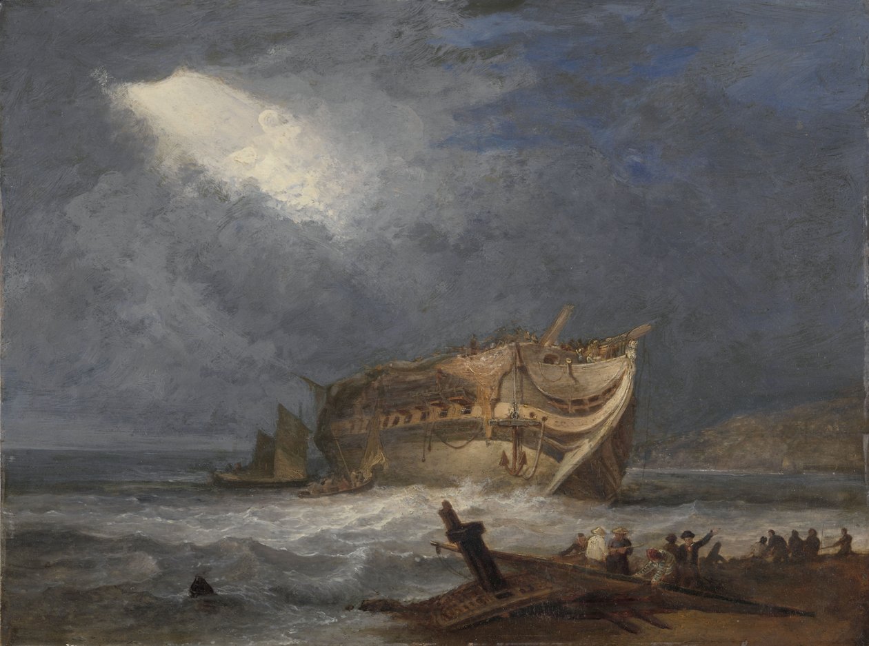 Das Wrack der Dutton, ein Ostindienfahrer von Samuel Prout