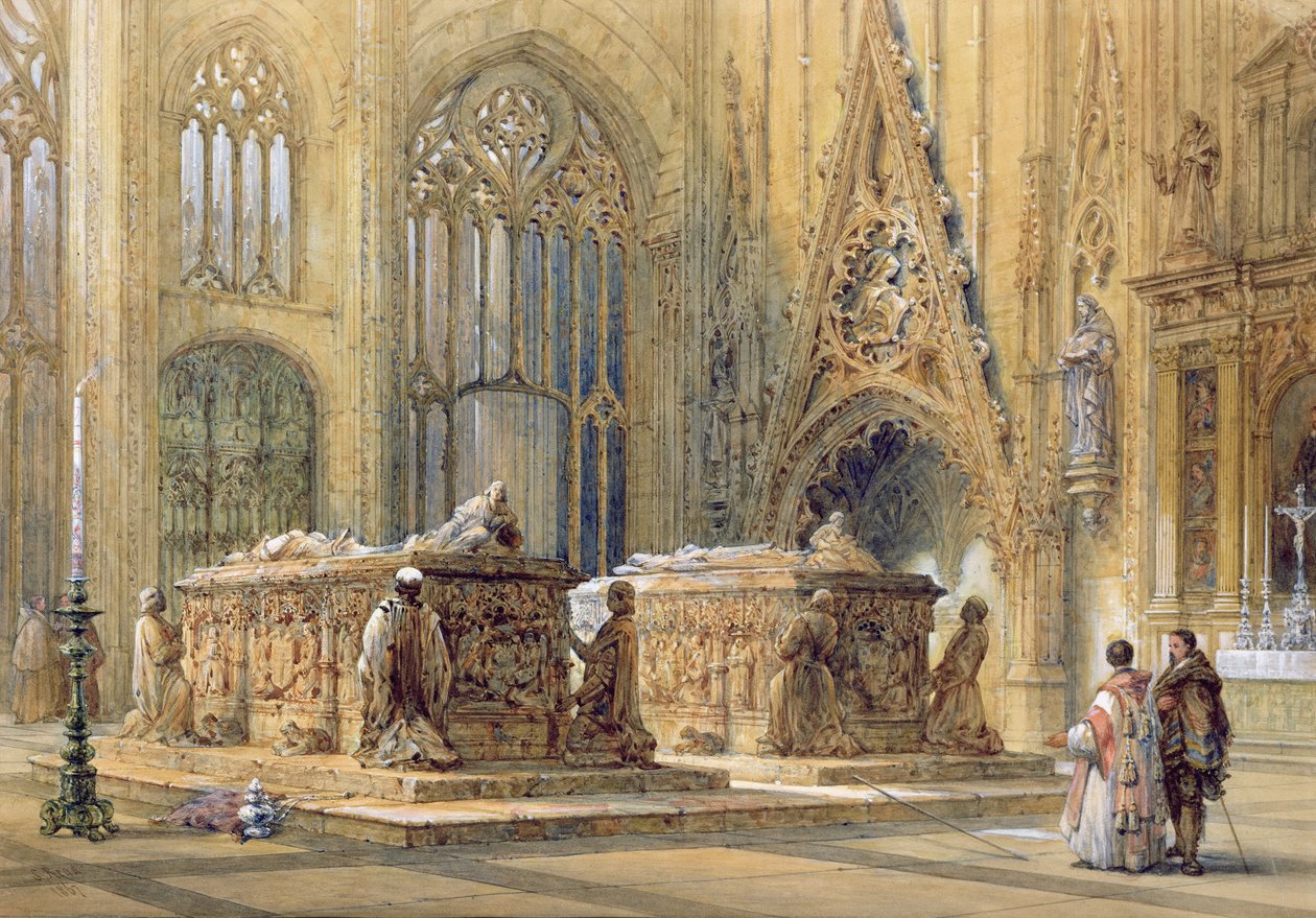 Kathedraleninneres, 1867 von Samuel Read