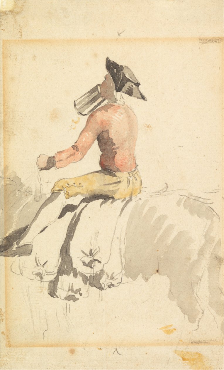 Ein Reiter, der trinkt von Samuel Scott