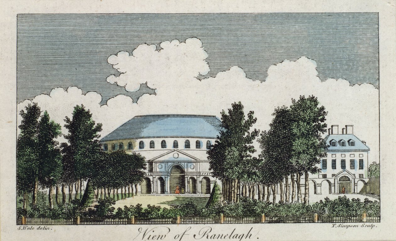 Ansicht von Ranelagh von Samuel Wale