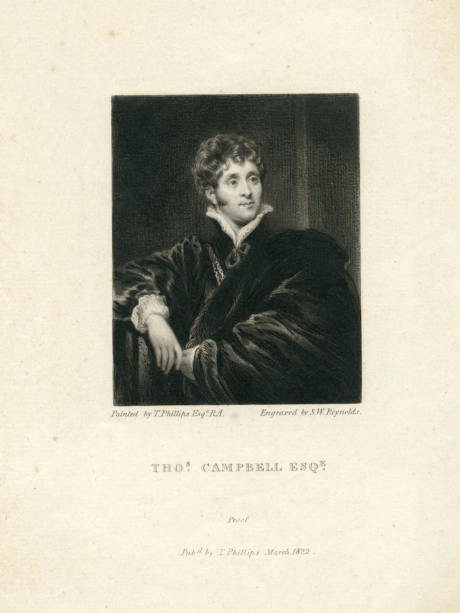 Thomas Campbell, 1818 von Samuel William I Reynolds