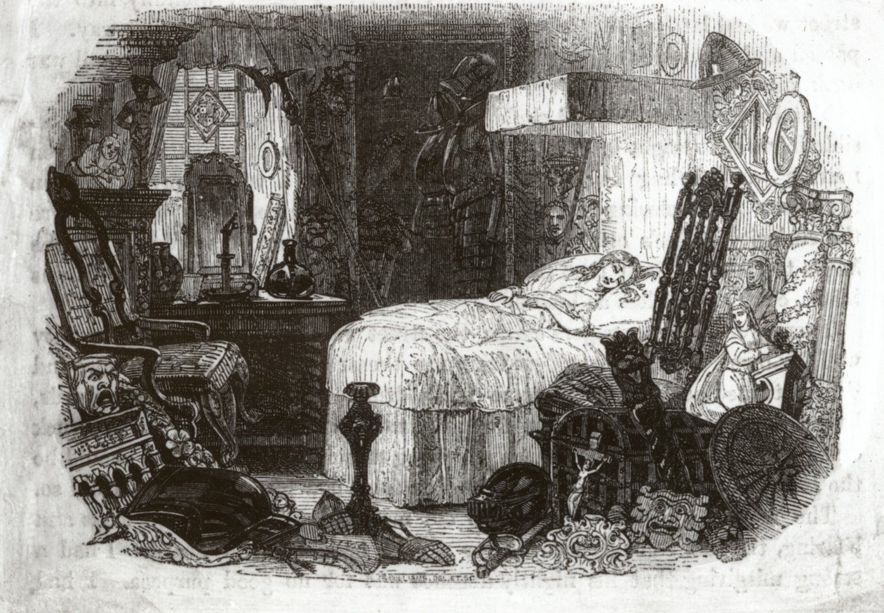 Little Nell - das schöne Kind in ihrem sanften Schlummer, 1840-41 von Samuel Williams
