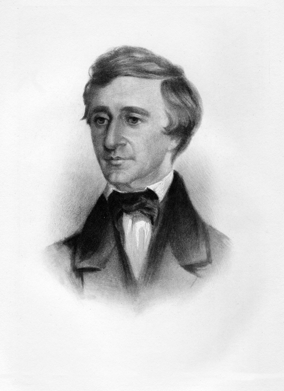 Henry David Thoreau, veröffentlicht ca. 1854 von Samuel Worcester Rowse