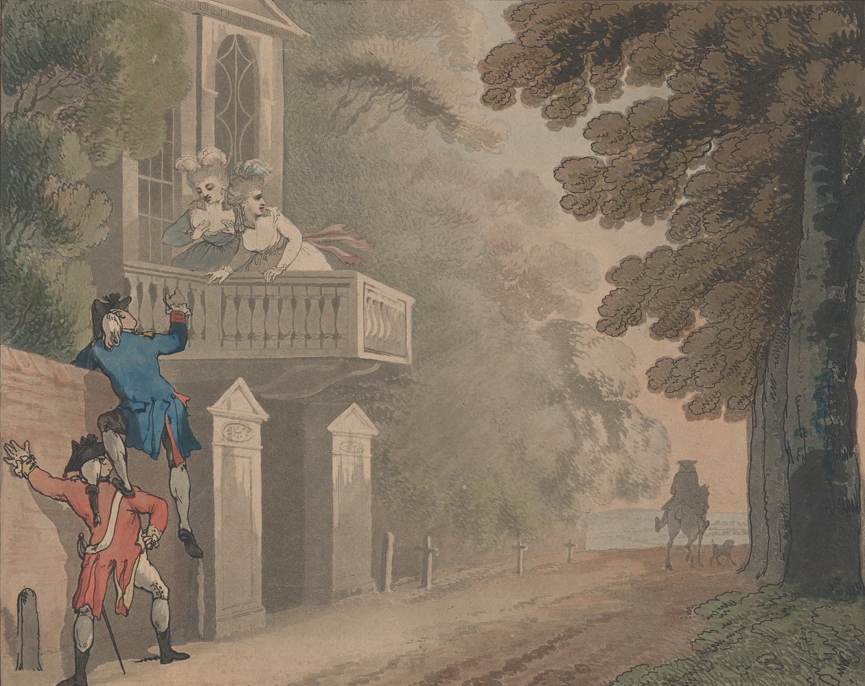 Kunst des Kletterns, 1792 von Samuel Alken