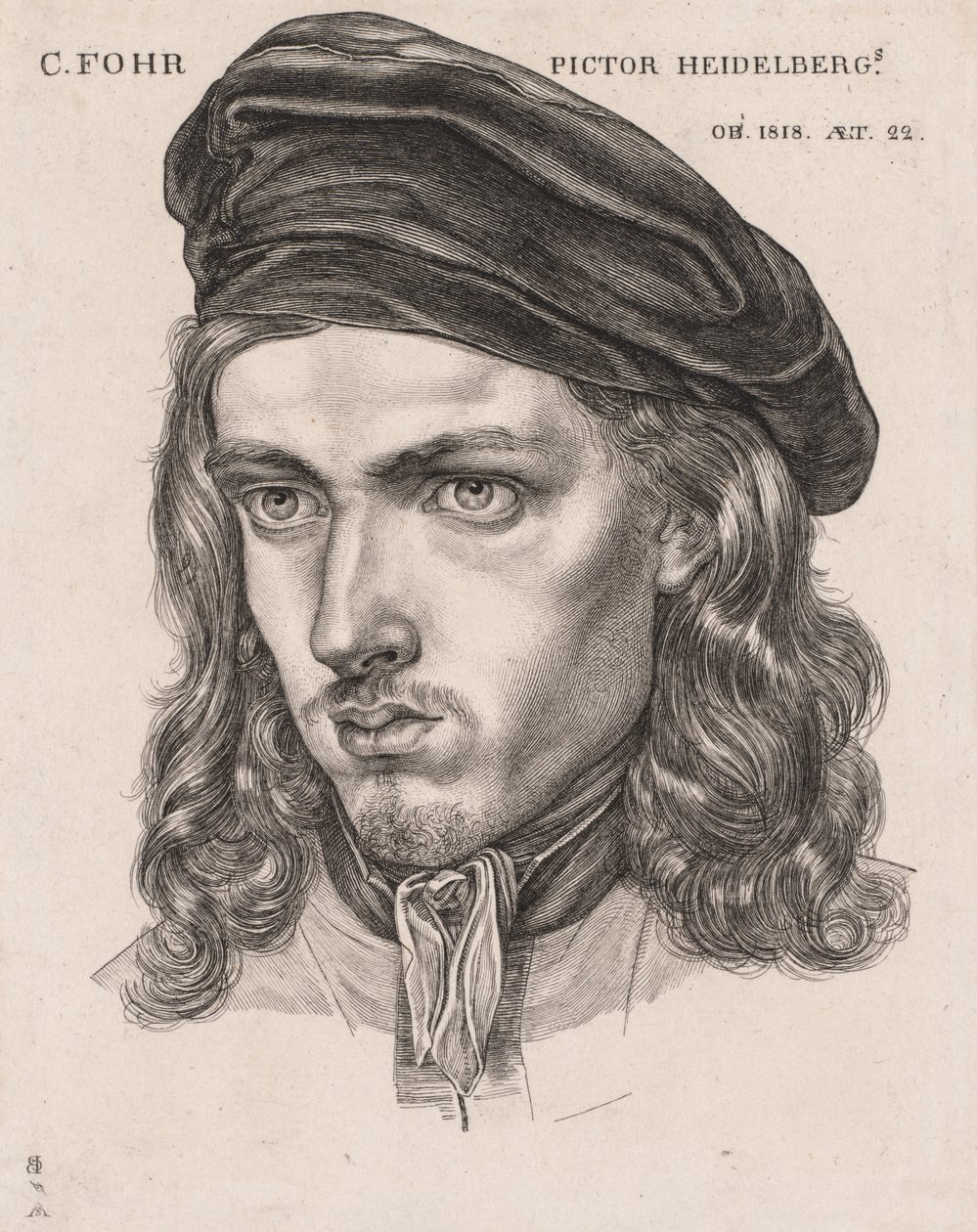 Porträt von Carl Philipp Fohr von Samuel Amsler