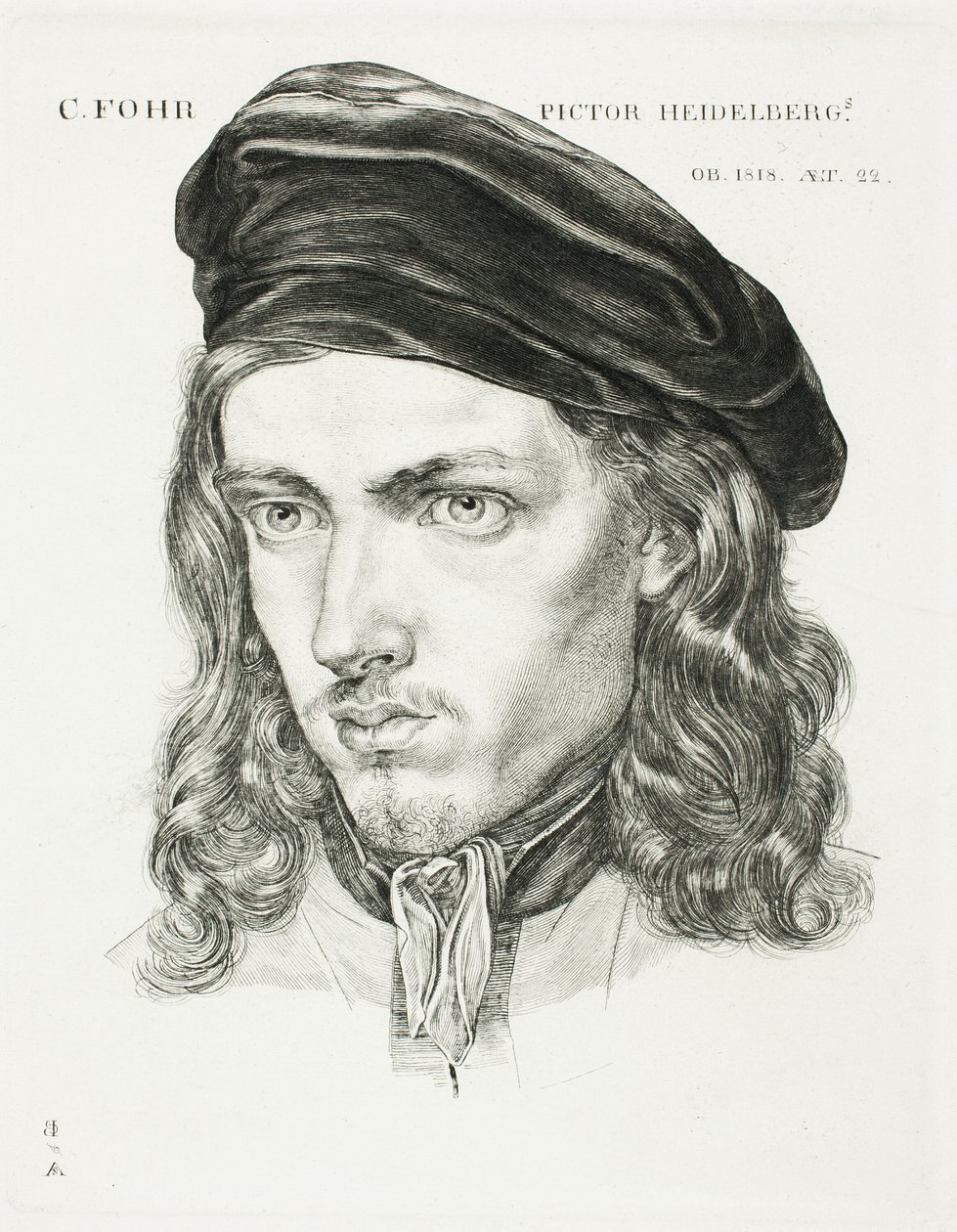 Porträt von Carl Philipp Fohr von Samuel Amsler