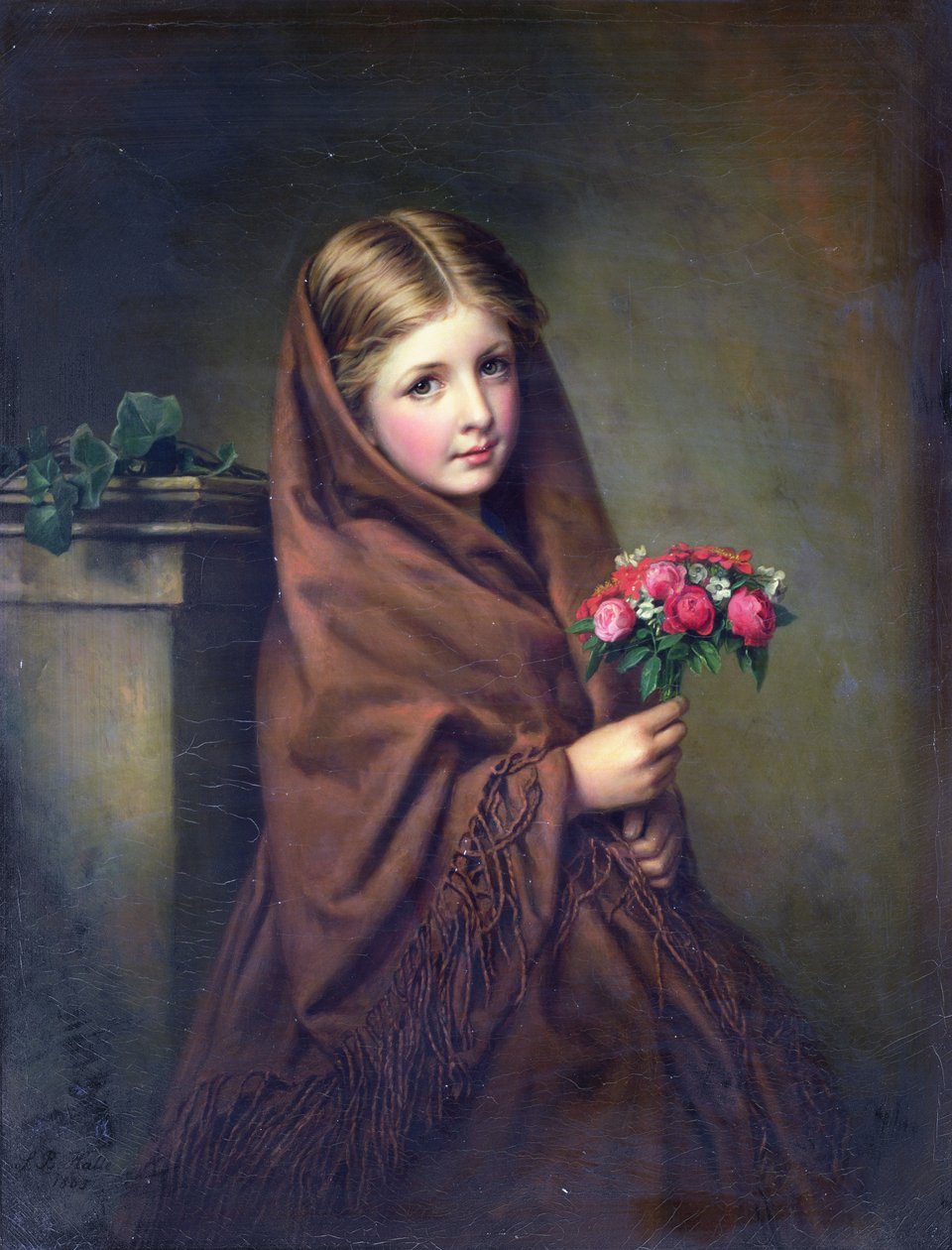 Ein Londoner Blumenmädchen von Samuel Baruch Halle