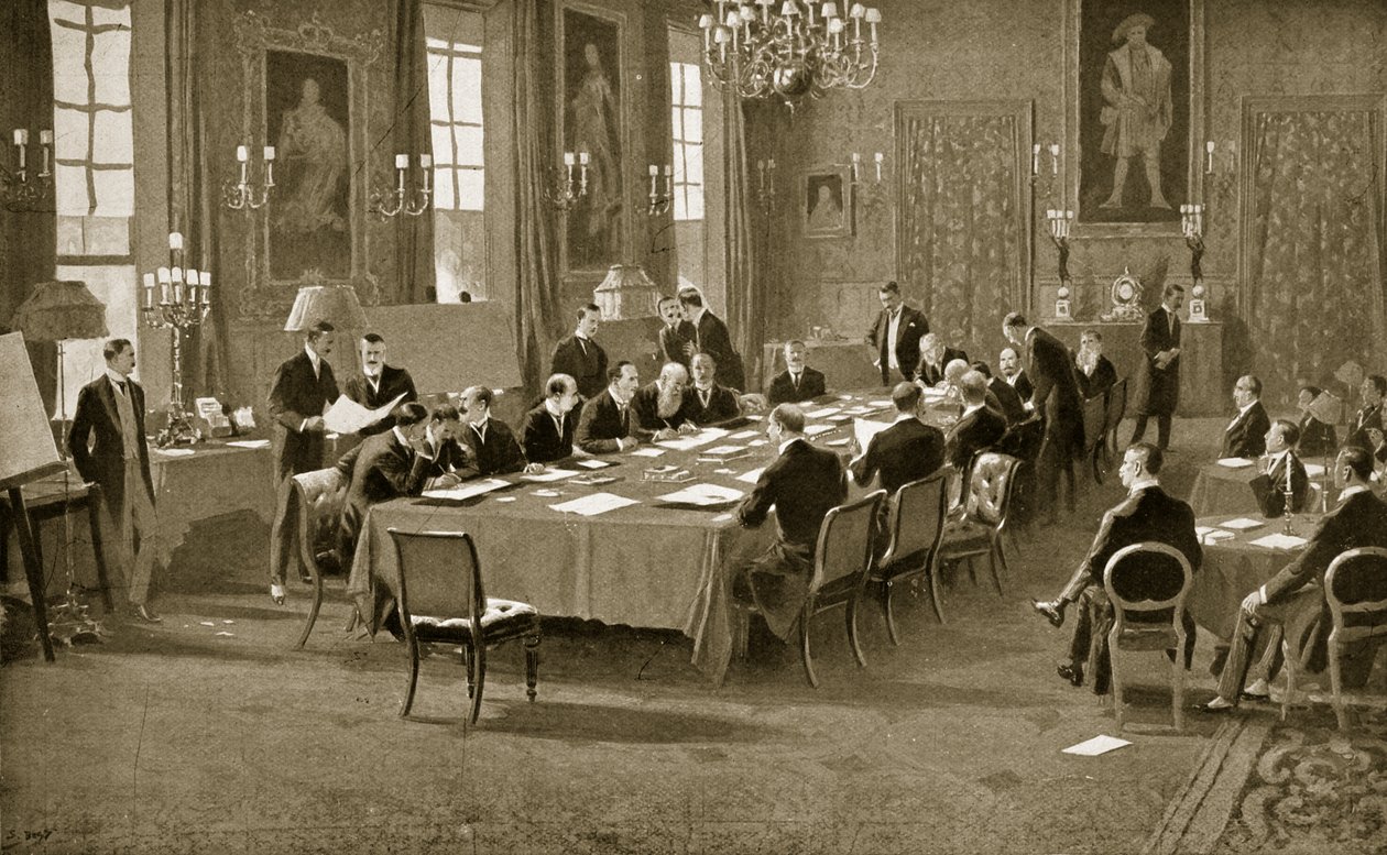 Unterzeichnung des Vertrags von London, 1913 von Samuel Begg