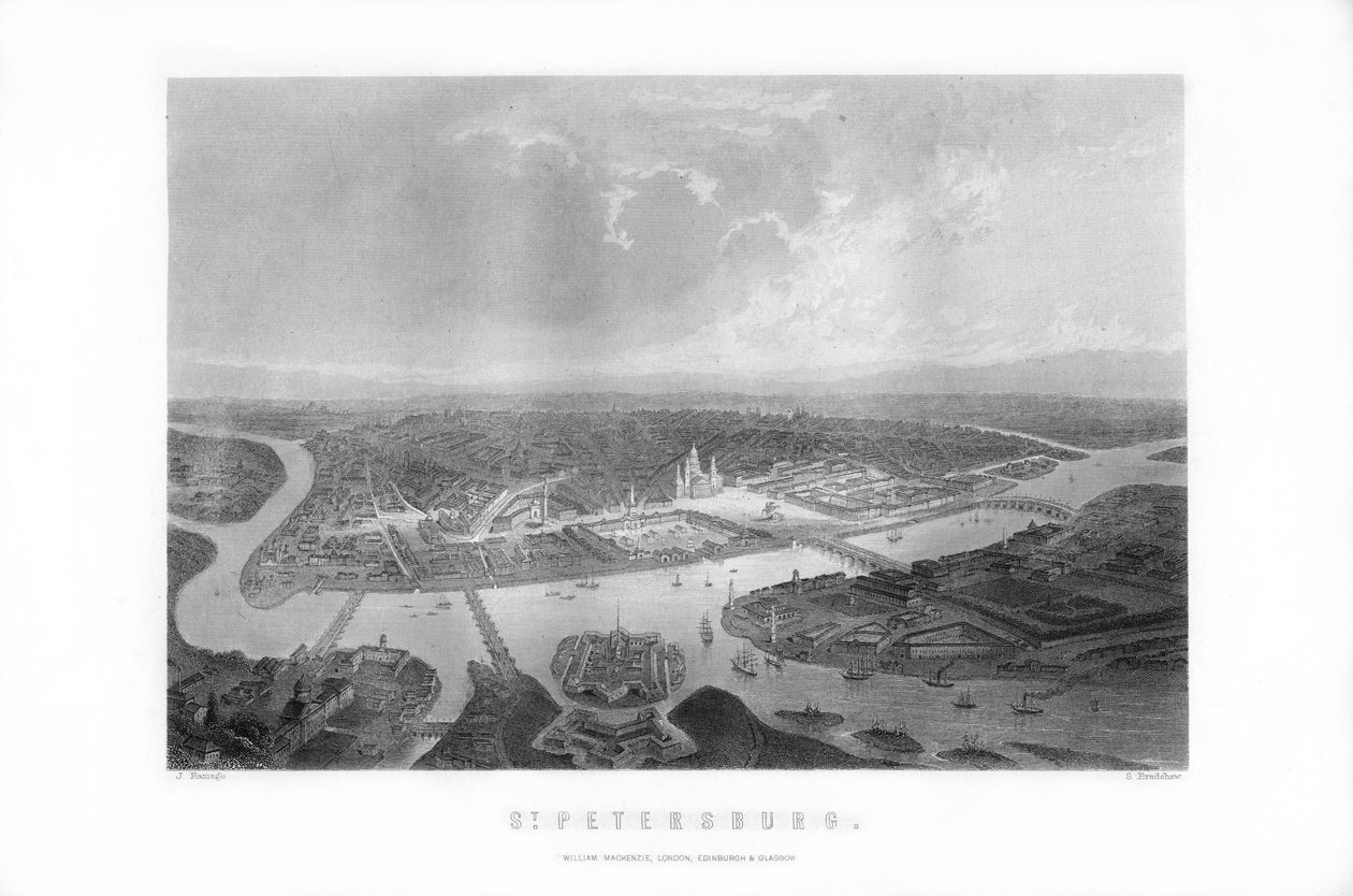 St. Petersburg, Nordwestrussland, 1893 von Samuel Bradshaw