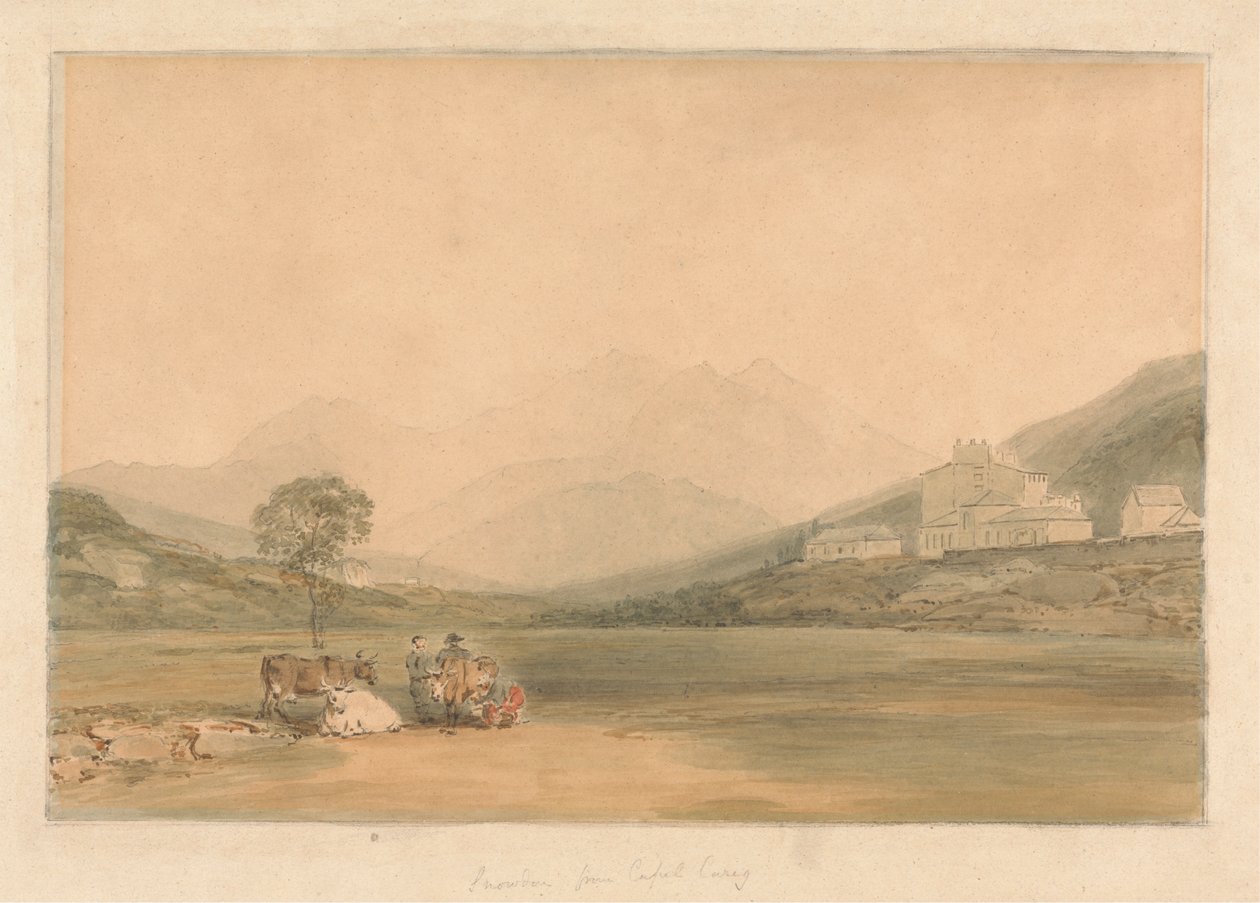 Snowdon von Capel Curig von Samuel Davis
