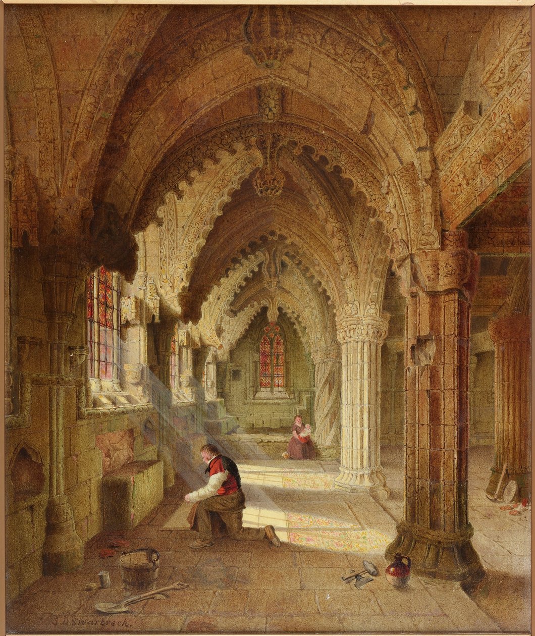 Rosslyn-Kapelle, ca. 1852 von Samuel Dukinfield Swarbreck