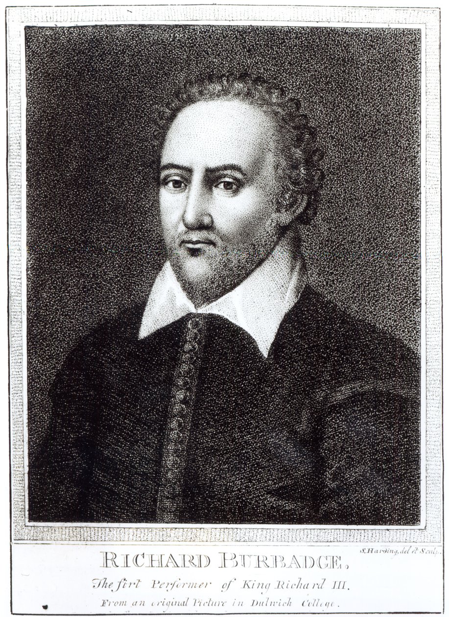 Porträt von Richard Burbadge (1573-1619) von Samuel Harding